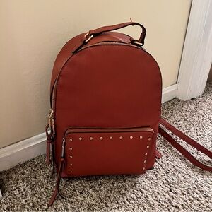 Burnt Orange Medium Backpack Purse